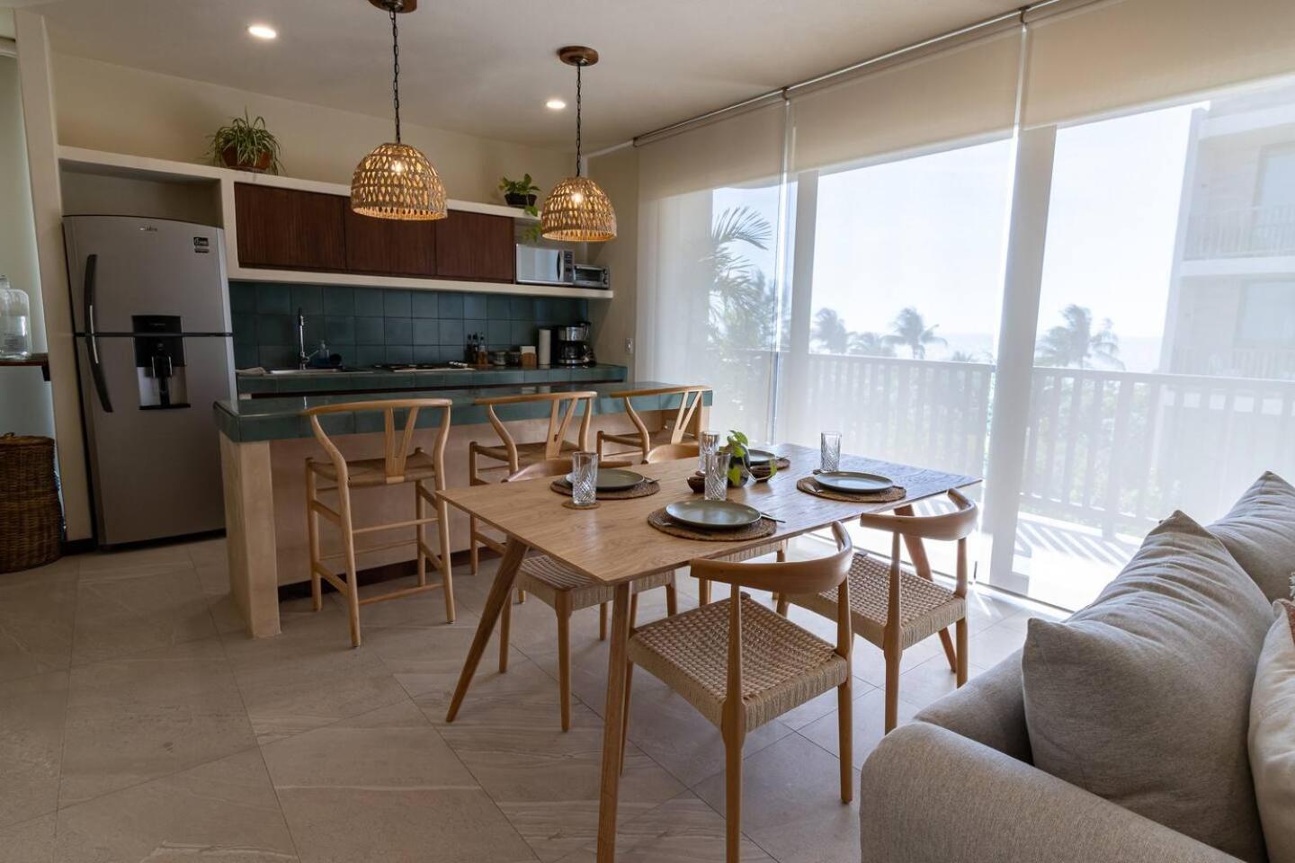 Hermoso Departamento Con Vista Al Mar Isla Holbox Exterior foto